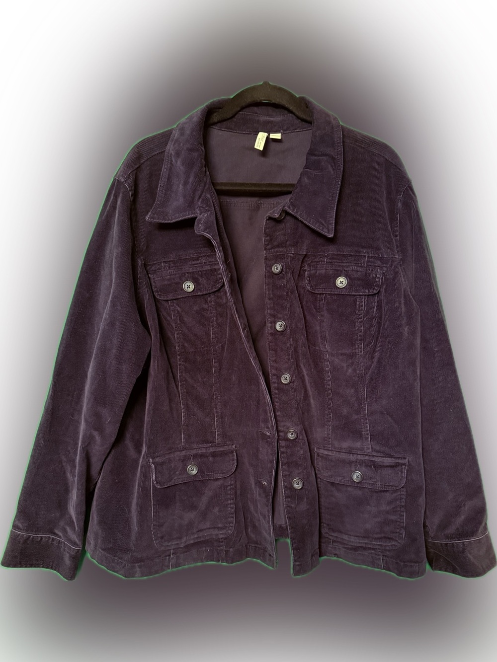 St. John's Bay Navy Corduroy Button-Front Jacket